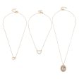 Clear Crystal & Cubic Zirconia 18K Gold-Plated Oval Pendant Necklace Set Hot on Sale