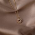 Cubic Zirconia & 18K Gold-Plated Heart Clover Pendant Necklace Hot on Sale