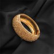 Cubic Zirconia & 18K Gold-Plated Bangle on Sale