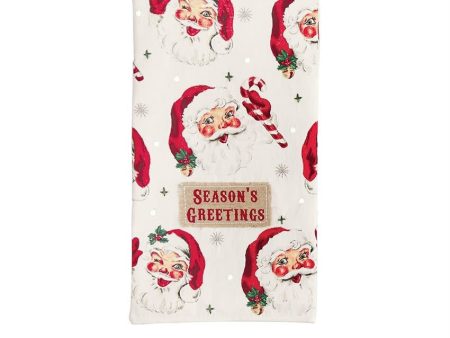 Season s Greetings Santa Hand Towel Online Sale