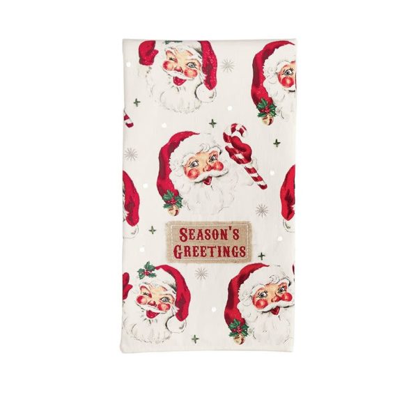 Season s Greetings Santa Hand Towel Online Sale