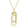 Cubic Zirconia & 18K Gold-Plated Interlocking Oval Pendant Necklace Online