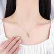 Cubic Zirconia & 18K Gold-Plated Interlocking Oval Pendant Necklace Online