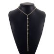 Cubic Zirconia & 18K Gold-Plated Lariat Necklace Online Sale