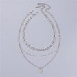 Cubic Zirconia & Silver-Plated Layered Chain Necklace Set on Sale