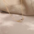 Cubic Zirconia & 18K Gold-Plated Heart Pendant Necklace Hot on Sale